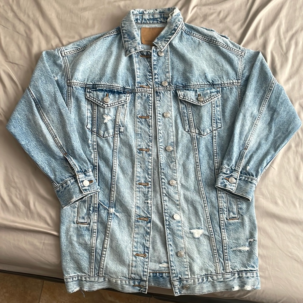 American Eagle distressed Jean jacket size S
